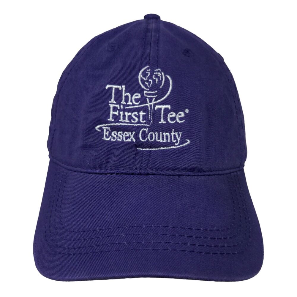 Cap America Men's Slideback Hat Purple The First Tee Essex County Embroidered